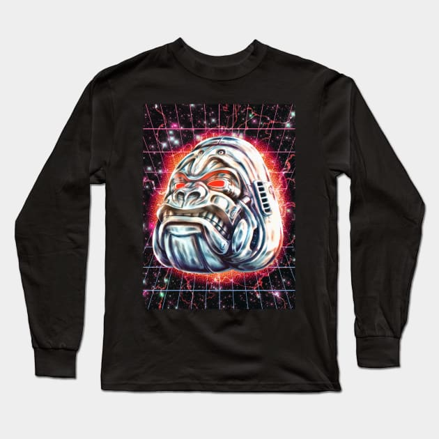 Electric Gorilla Long Sleeve T-Shirt by Villainmazk